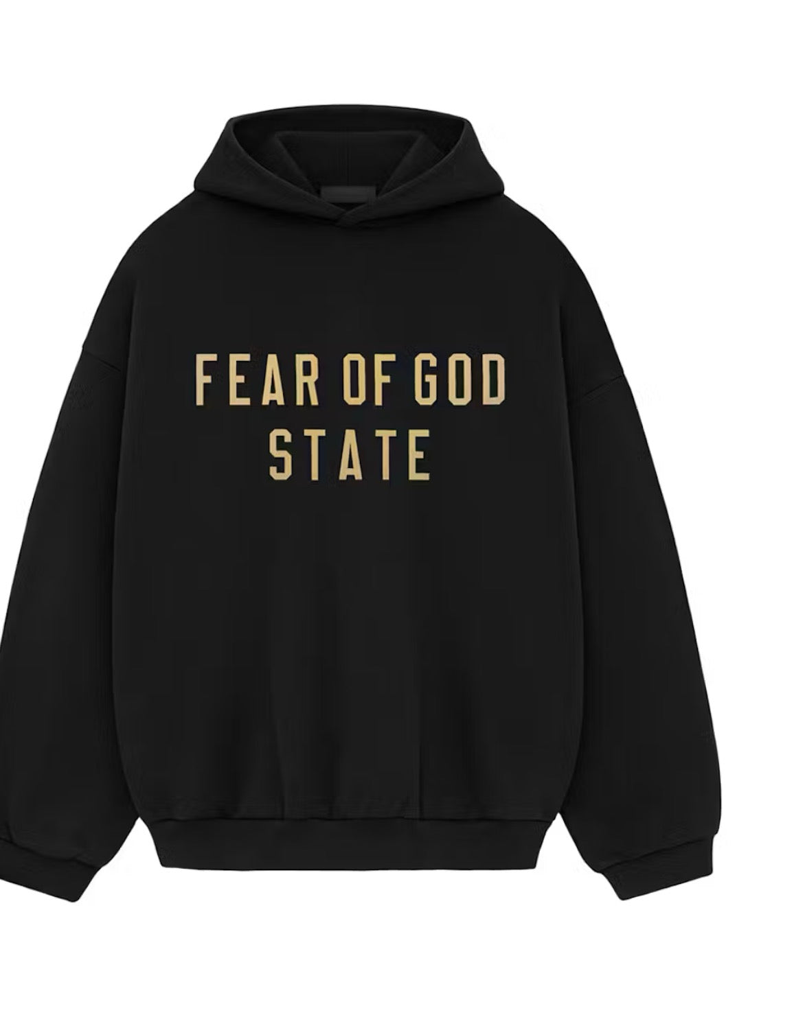 Authentic Fear of God Essential Black Hoodie